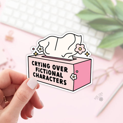 Crying Over Fictional Characters | Sticker - The Local Space