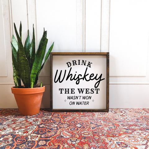 Drink Whiskey | Wood Sign