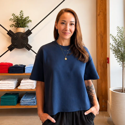 Tess Cotton Soft Knit Tee - Multiple Colours