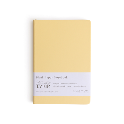 Hard Cover Blank Page Journal