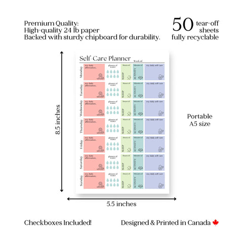 Weekly Self-Care Planner