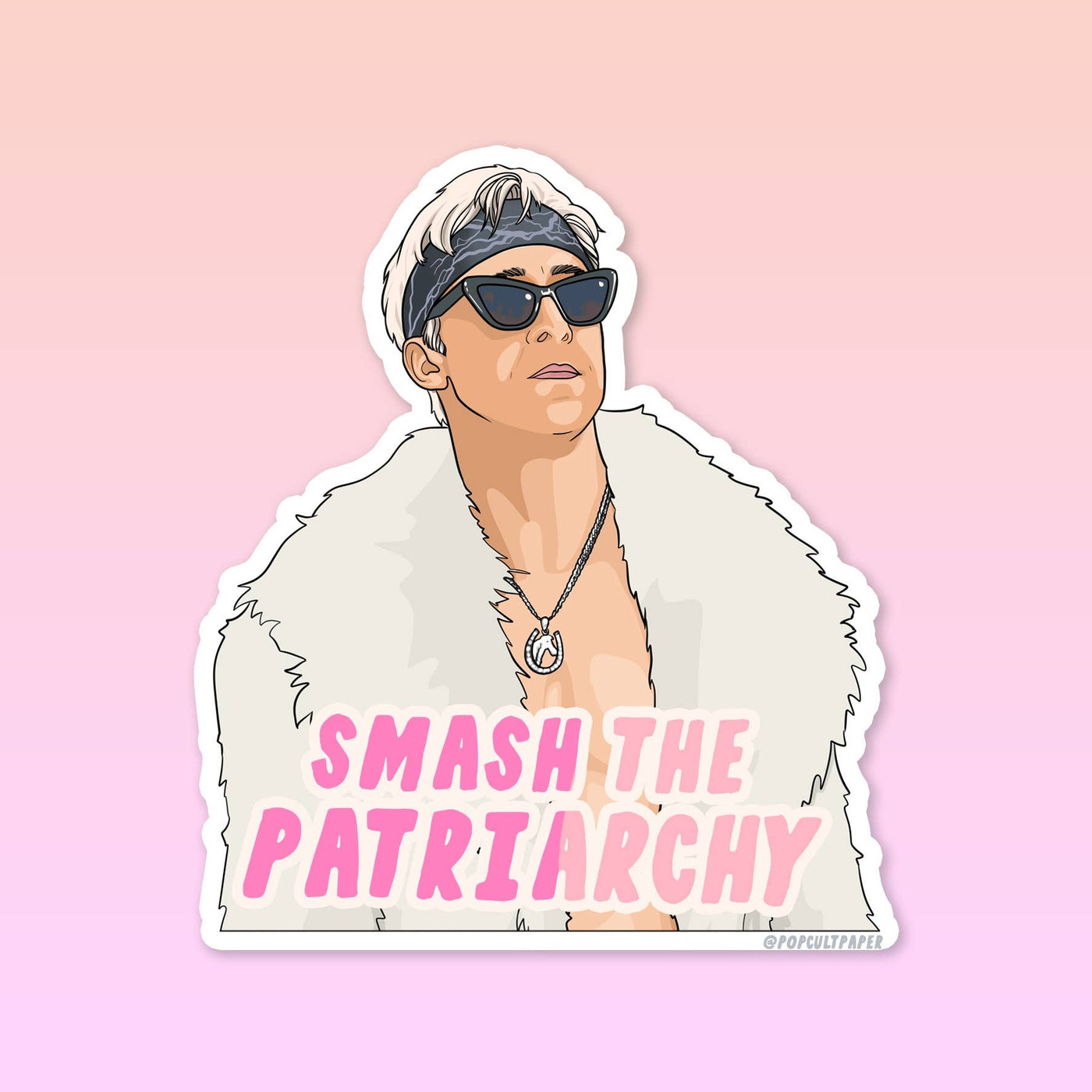 Pop Cult Paper Company | Ken Smash The Patriarchy Sticker, The Local Space, Local Canadian Brands