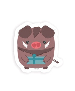 Gift Hog Sticker