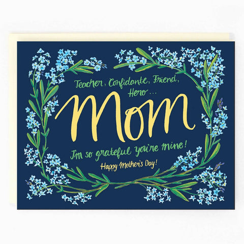 The Paperhood | Mom I'm so Grateful You're Mine Greeting Card, The Local Space, Local Canadian Brands