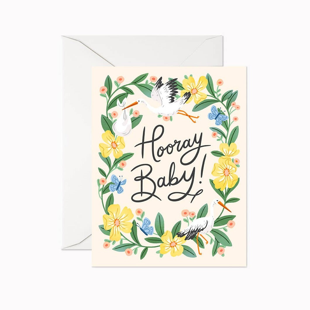 Linden Paper Co. | Horray Baby Greeting Card, The Local Space, Local Canadian Brands