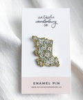 Natasha Vanderburg Co. | British Columbia Dogwood Enamel Pin, The Local Space, Local Canadian Brands