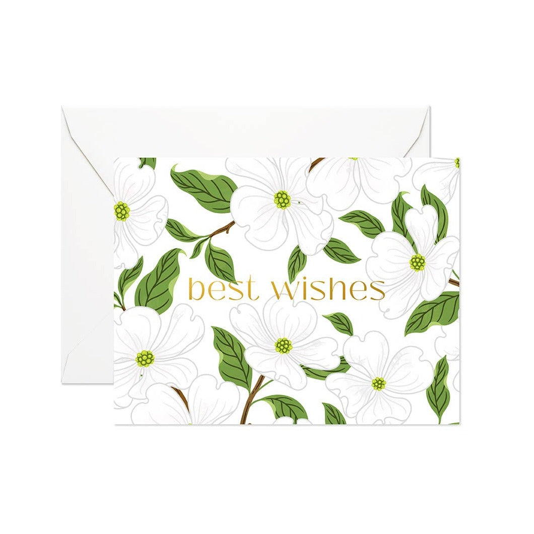 Linden Paper | Best Wishes Dogwoods Greeting Card, The Local Space, Local Canadian Brands