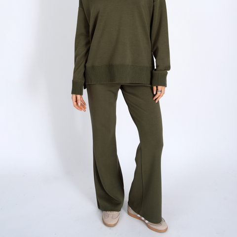 Florine Soft Knit Flare Pants - The Local Space