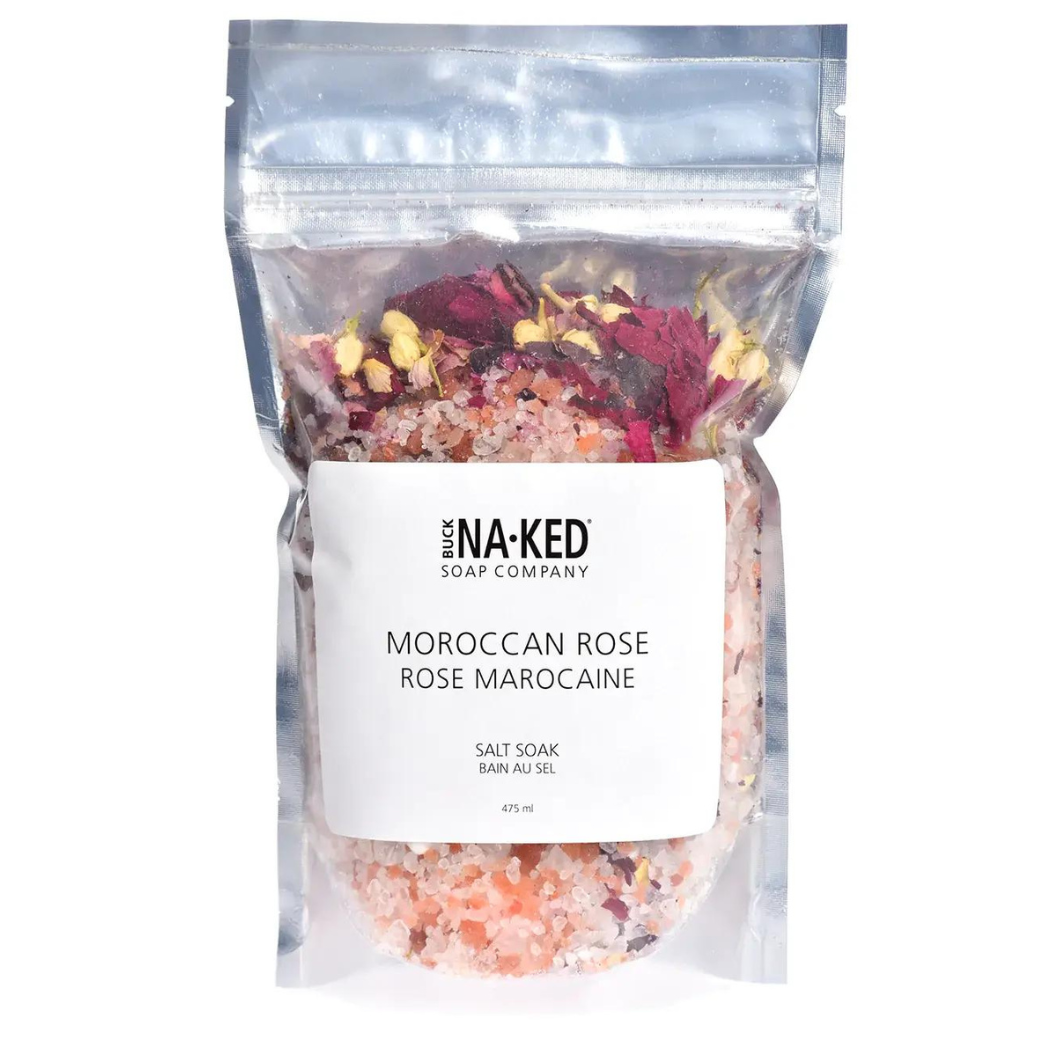 Buck Naked Soap Company | Moroccan Rose Salt Soak, The Local Space, Local Canadian Brands