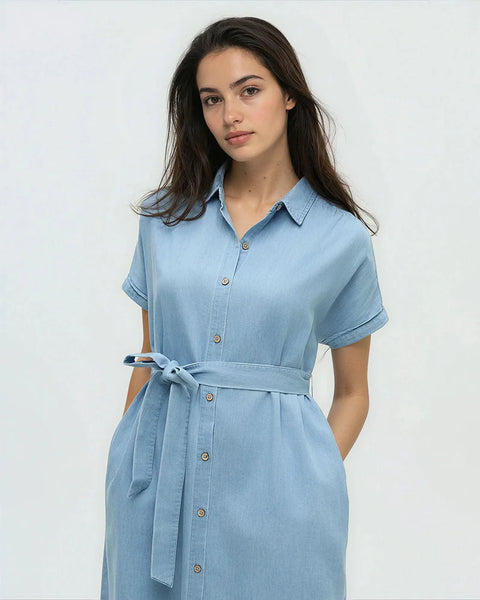 Denim Tern Dress - Organic Cotton Dress
