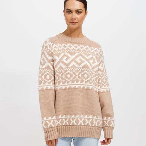 Fair Isle Knit Sweater - Brunette the Label, The Local Space