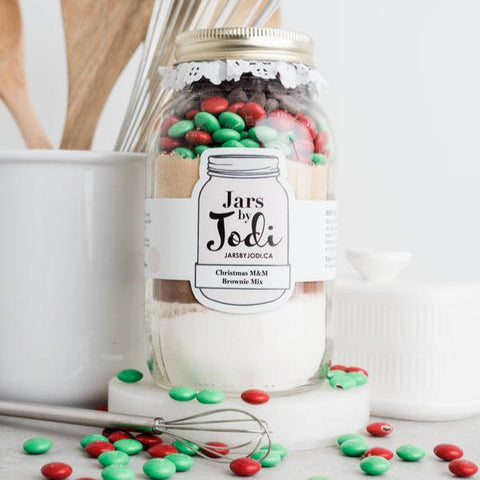 Christmas M&M Brownie Mix - Jars by Jodi, The Local Space