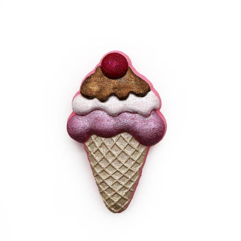 Ice Cream Cone with Cherry | Bath Bomb