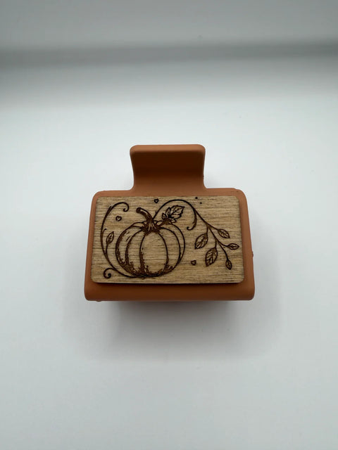 Autumn - Wood Hair Clip