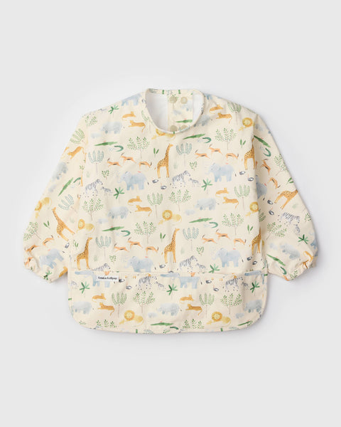 Long Sleeve Bib - Safari Jungle