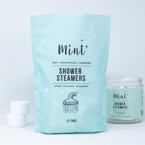 Shower Steamers Bag - Mint Cleaning, The Local Space