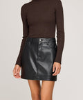 Justine Leather Skirt - The Local Space