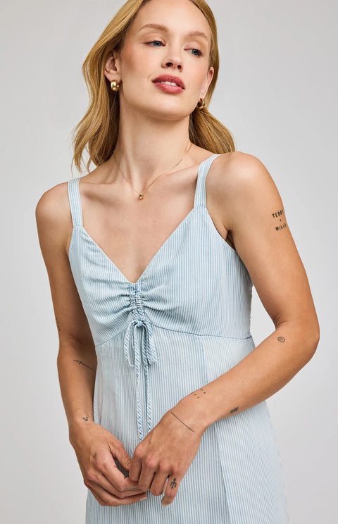 Renata Midi Dress - Light Blue