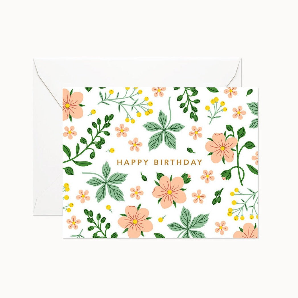 Linden Paper Co. | Wild Garden Birthday Greeting Card, The Local Space, Local Canadian Brands