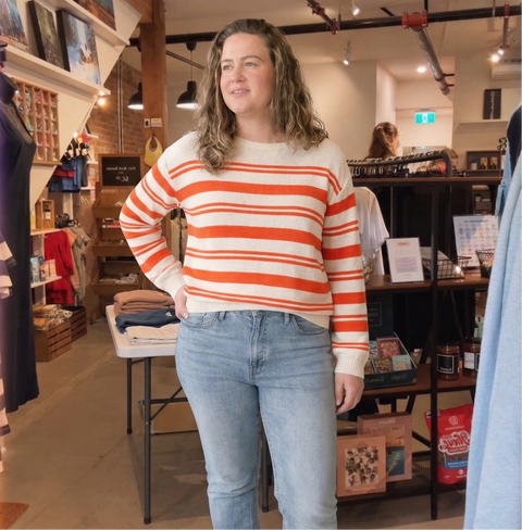 Gentle Fawn Angie Crewneck Sweater - Grenadine Strip