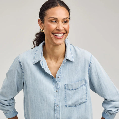 Ozzy Button Down Shirt - Light Blue
