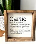 Garlic | Wood Sign - The Local Space