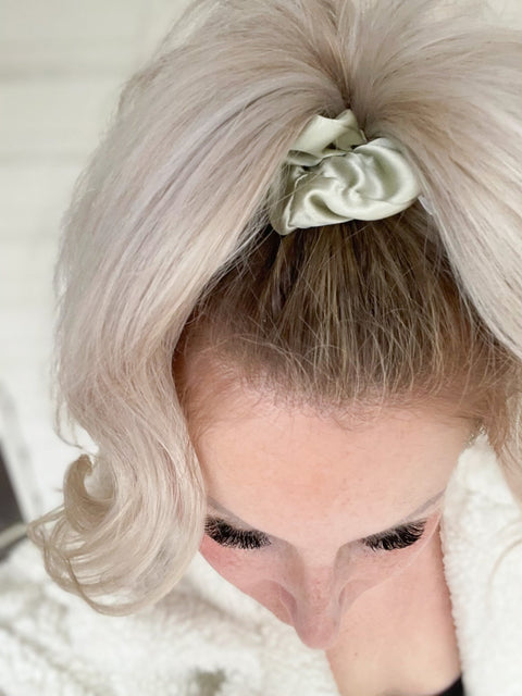 100% Silk Mini Scrunchie - The Local Space