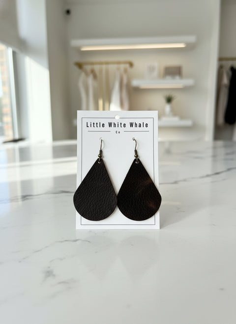 Leather Dangle Earrings - The Local Space