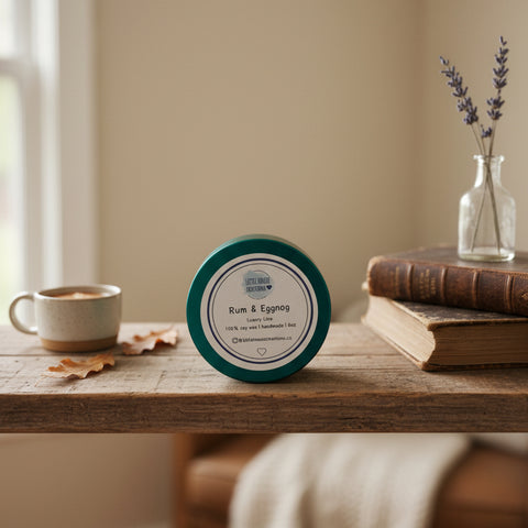 Rum & Eggnog | Wood Wick Candle - The Local Space