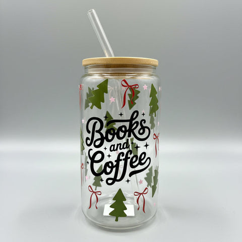 Books & Coffee Christmas Tumbler