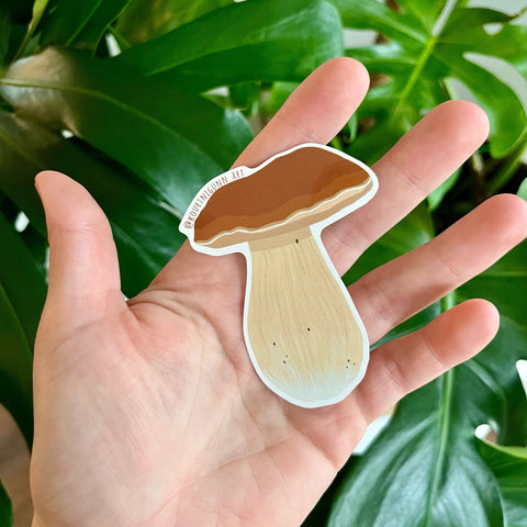 Brown Mushroom Sticker | The Local Space