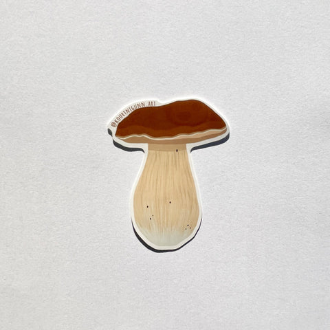 Brown Mushroom Sticker | The Local Space