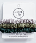 Micro Silk Scrunchie Trio - The Local Space