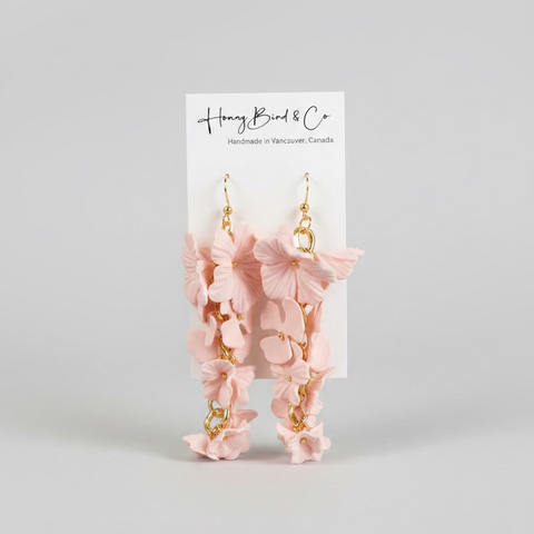 Handcrafted Earrings - Polymer Clay & Gold Plated Earrings