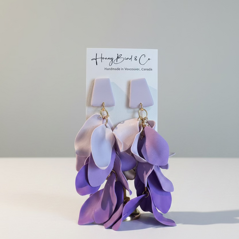 Handcrafted Earrings - Polymer Clay & Gold Plated Earrings