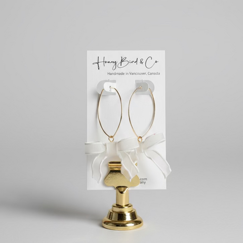 Handcrafted Earrings - Polymer Clay & Gold Plated Earrings
