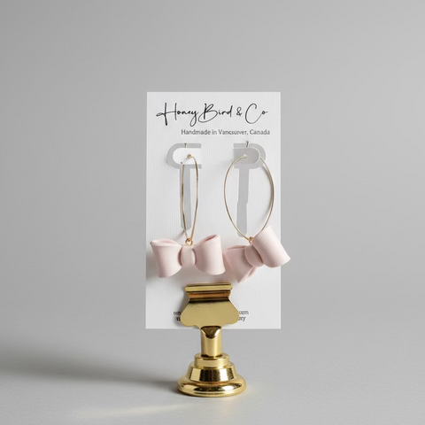Handcrafted Earrings - Polymer Clay & Gold Plated Earrings