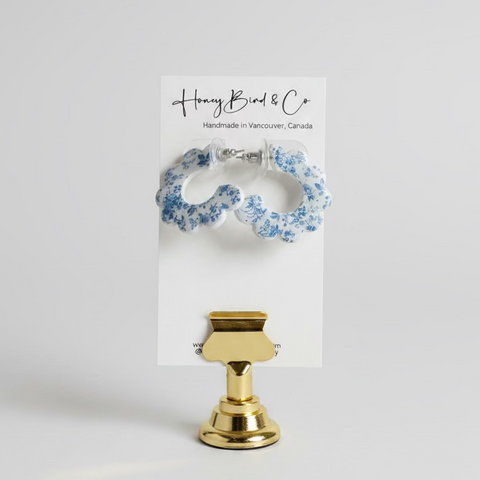 Handcrafted Earrings - Polymer Clay & Gold Plated Earrings