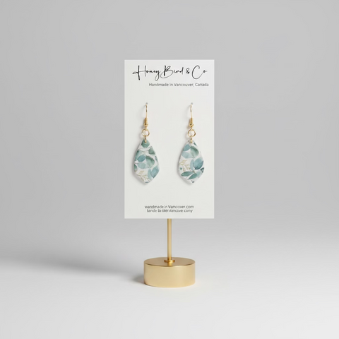 Handcrafted Earrings - Polymer Clay & Gold Plated Earrings