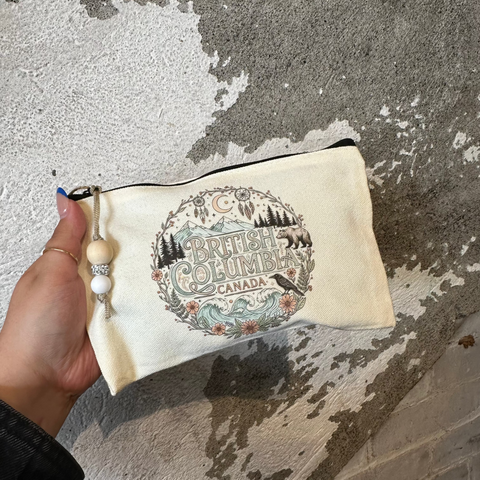 British Columbia Canada Canvas Pouch