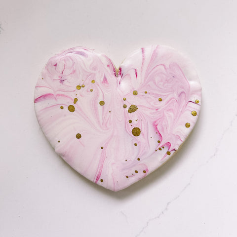 Gold Flecked Heart Cookie