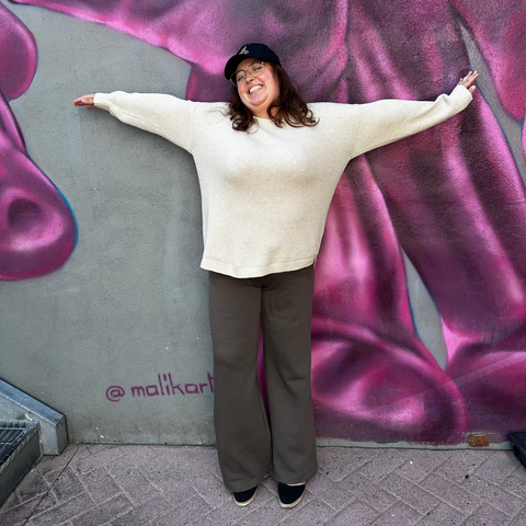 Bamone Wide Leg Sweatpant - Ashwood