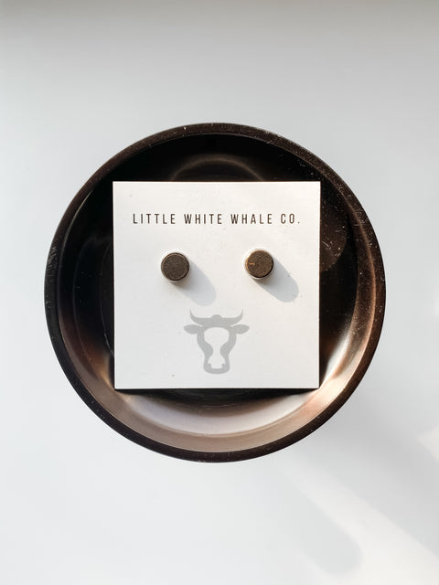 Leather Stud Earrings - The Local Space