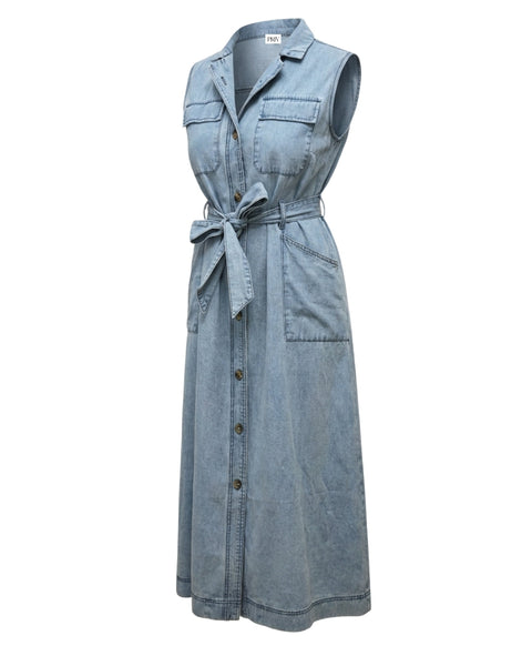 Melody Denim Button Dress