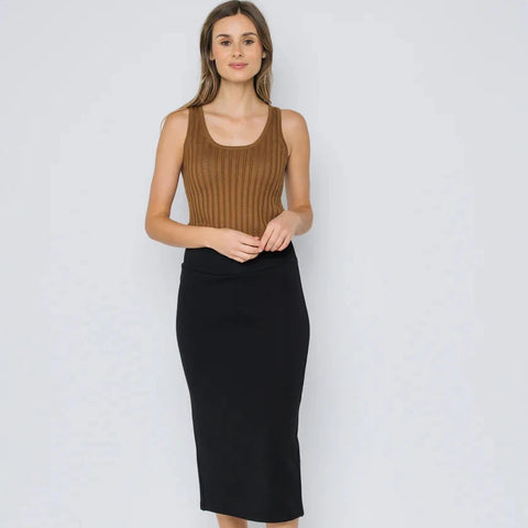 Erin Luxe Fleece Midi Skirt