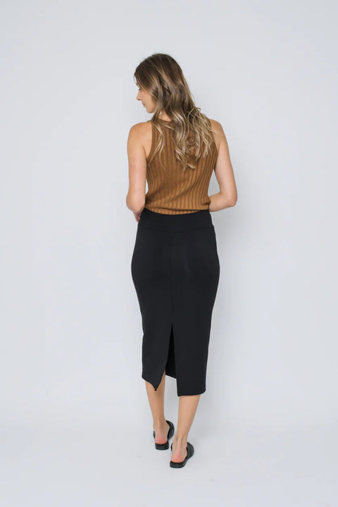 Erin Luxe Fleece Midi Skirt