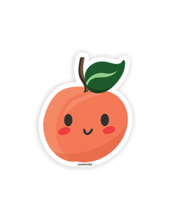 Peach Sticker