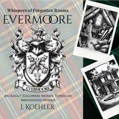 Whispers of Forgotten Rooms | Adult Colouring Book - The Local Space