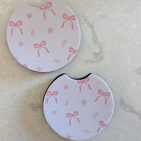 Coquette Ribbons | Car Coasters