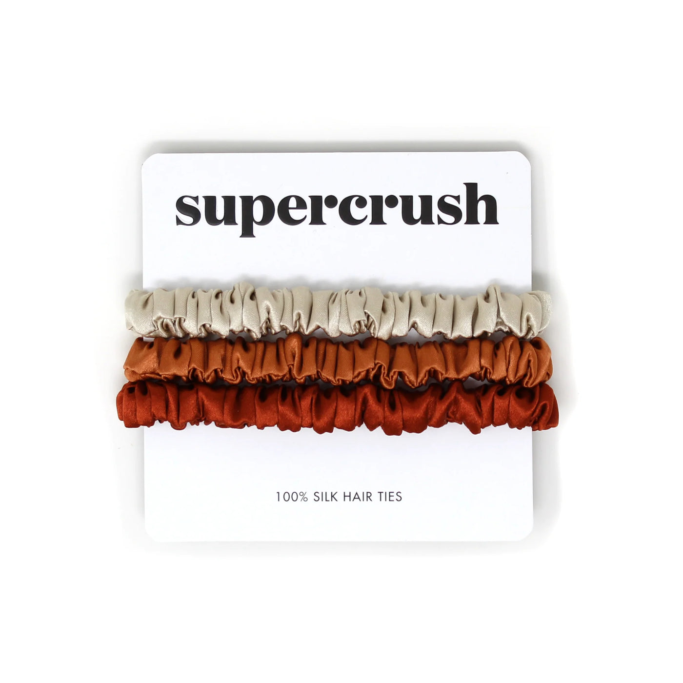 Supercrush | Silk Hair Ties Sienna, The Local Space, Local Canadian Brands